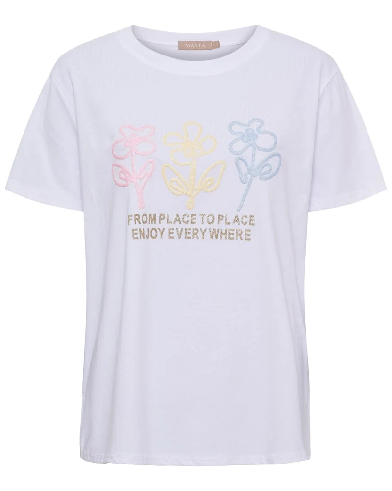 Marta Du Chateau - Mdccerelia Tee 22585 - White