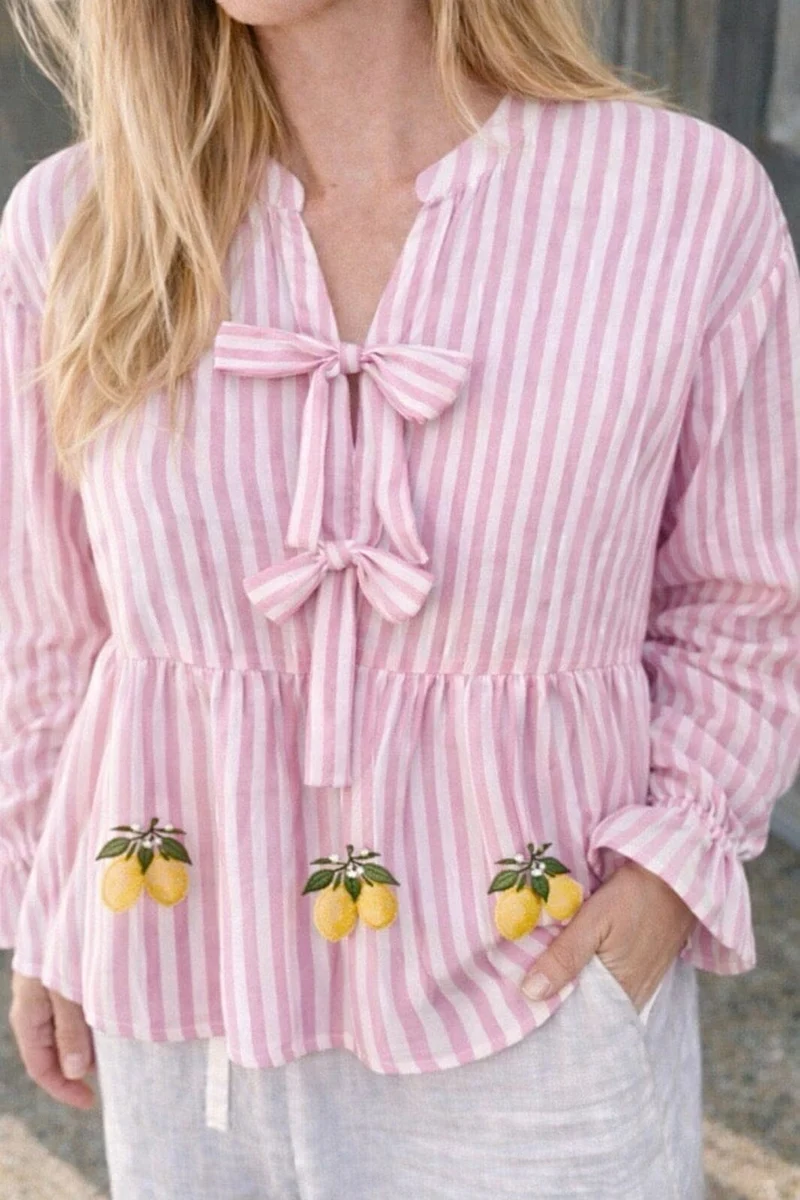 A-View - Alize Blouse AV8093 - 107 - Rose/Yellow