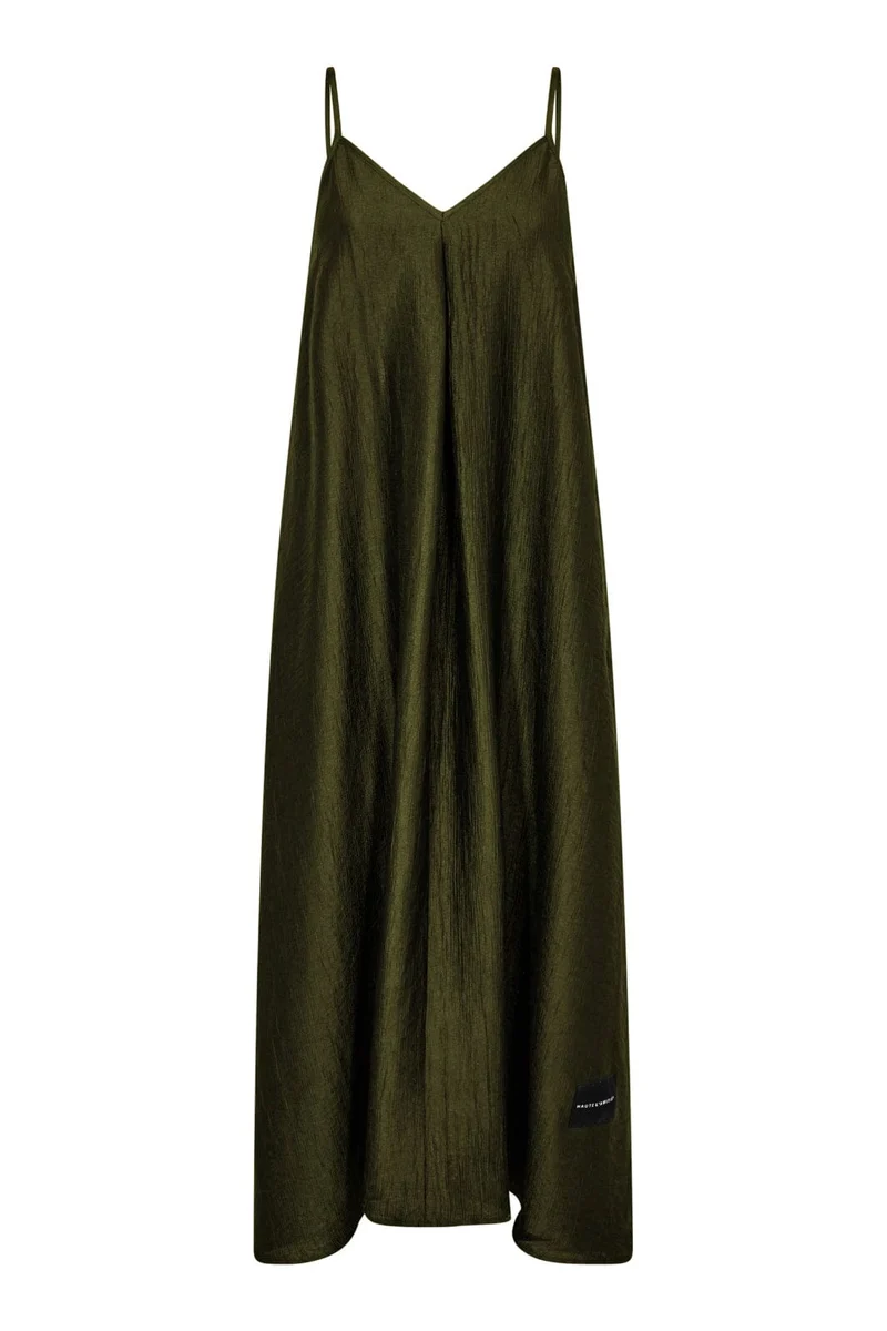 Haute L'Amitié - Corsica Pleat Strap Dress HL10601 - Army