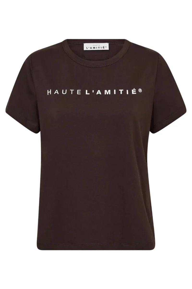 Haute L'Amitié - Rub Logo Tee HL10096 - Mocca