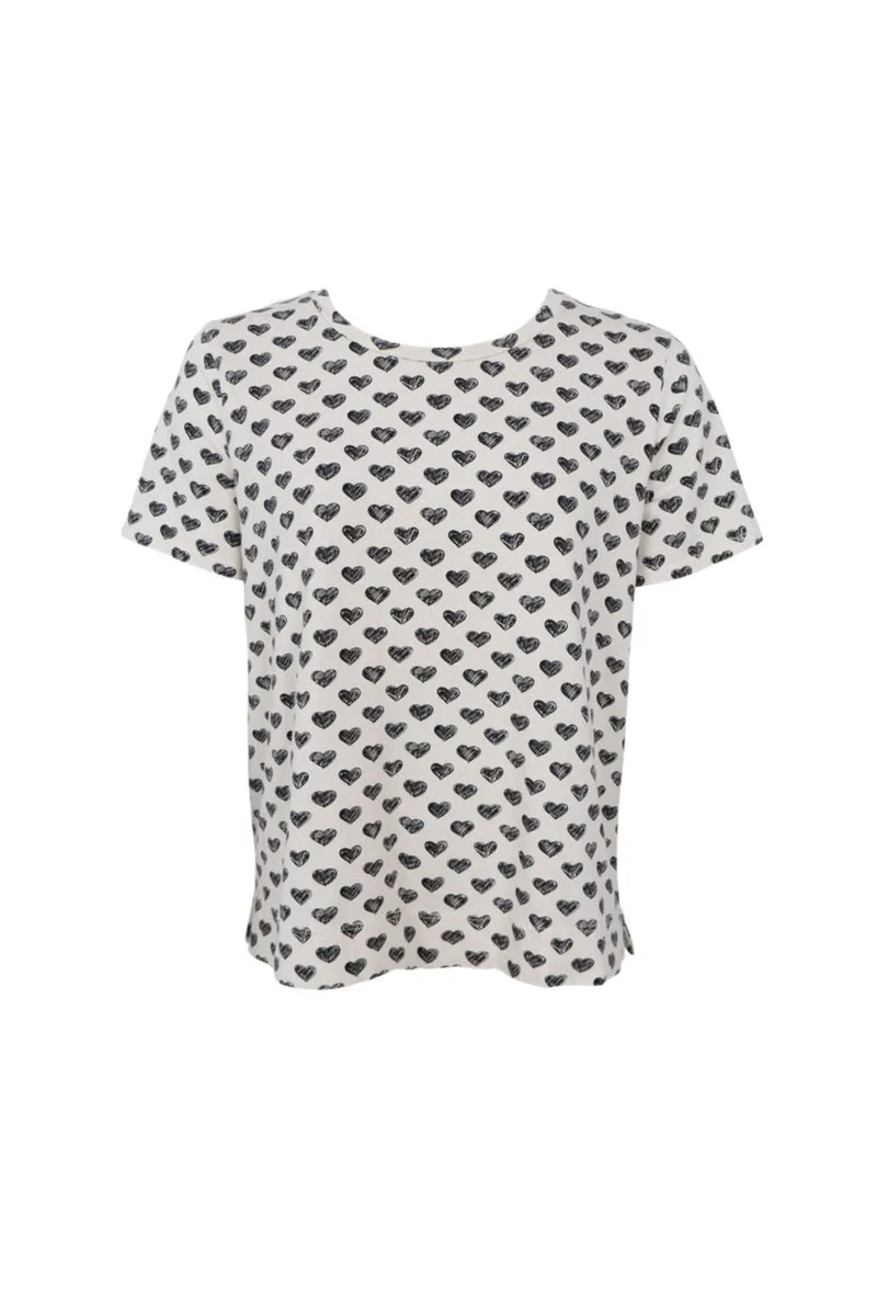 Black Colour - Bczelda S/S T-Shirt 40997 - Shirts - Black Heart