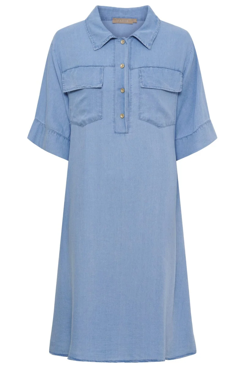 Marta Du Chateau - Mdckimberly Dress 8206 - Light Blue