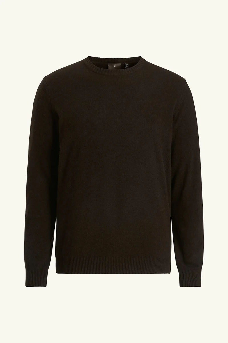 OSCAR JACOBSON Valter Cashmere Roundneck - Brown