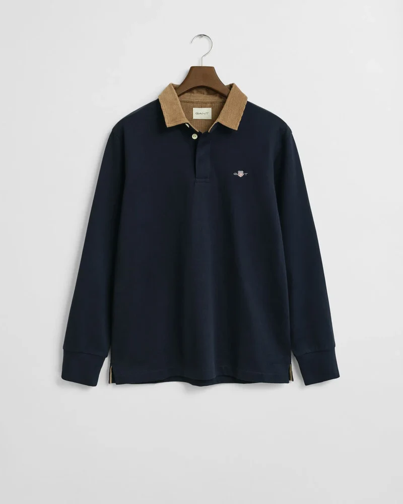 GANT Heavy Rugger Cord Collar - Evening Blue