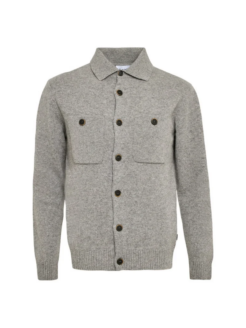 SAND Trani 5650 Buttoned Cardigan - Smoke Grey