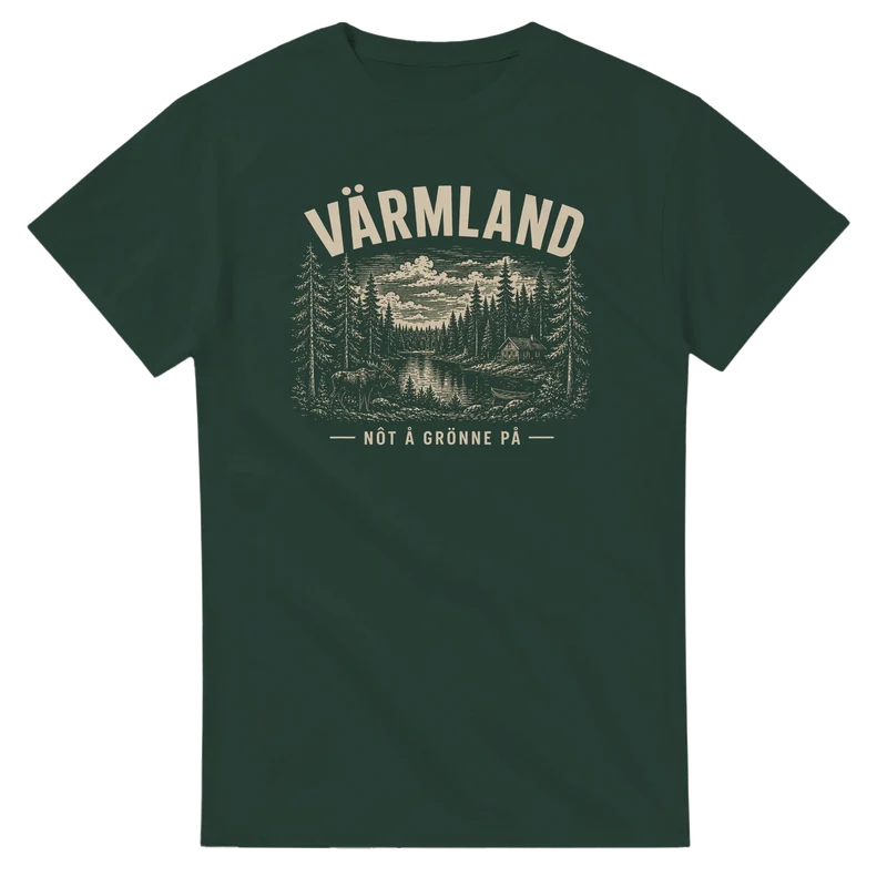 T-shirt - Värmland, Nôt å grönne på