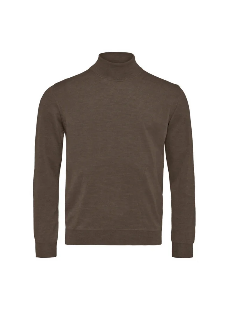 SAND Merino ID Rollerneck - Dark Camel