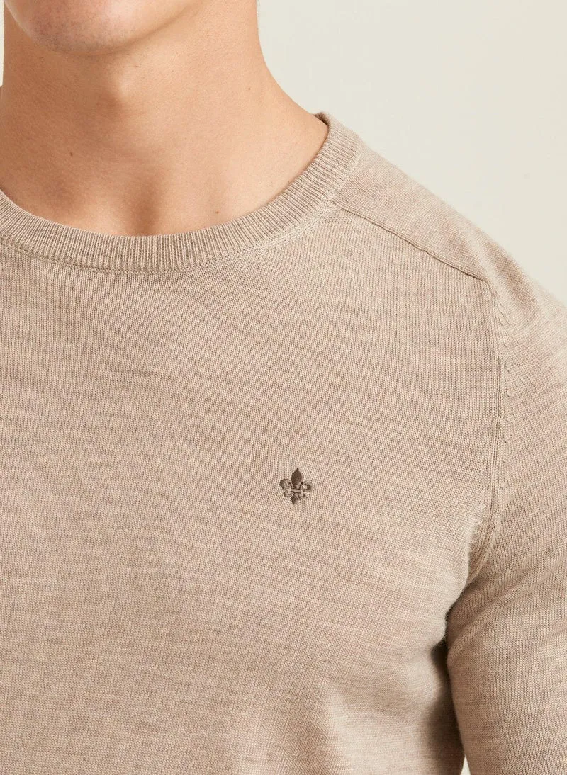 MORRIS Merino Oneck - Khaki