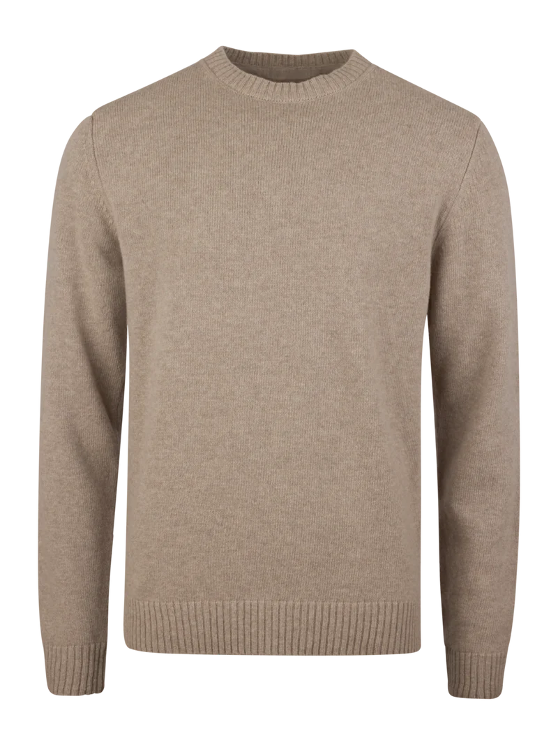 STENSTRÖMS Thick Carded Merino Sweater - Light Brown