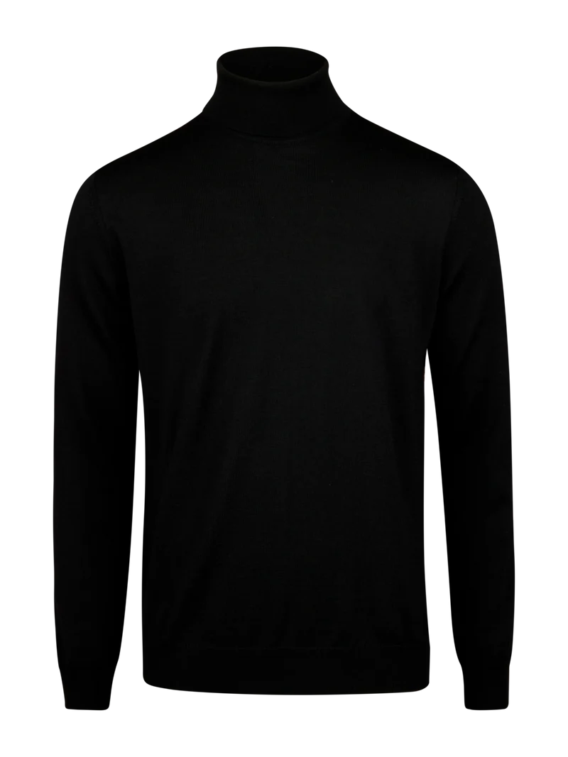 STENSTRÖMS Merino Roller Neck - Black