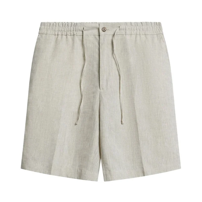 J.LINDEBERG Barton Linen Shorts - Safari Beige