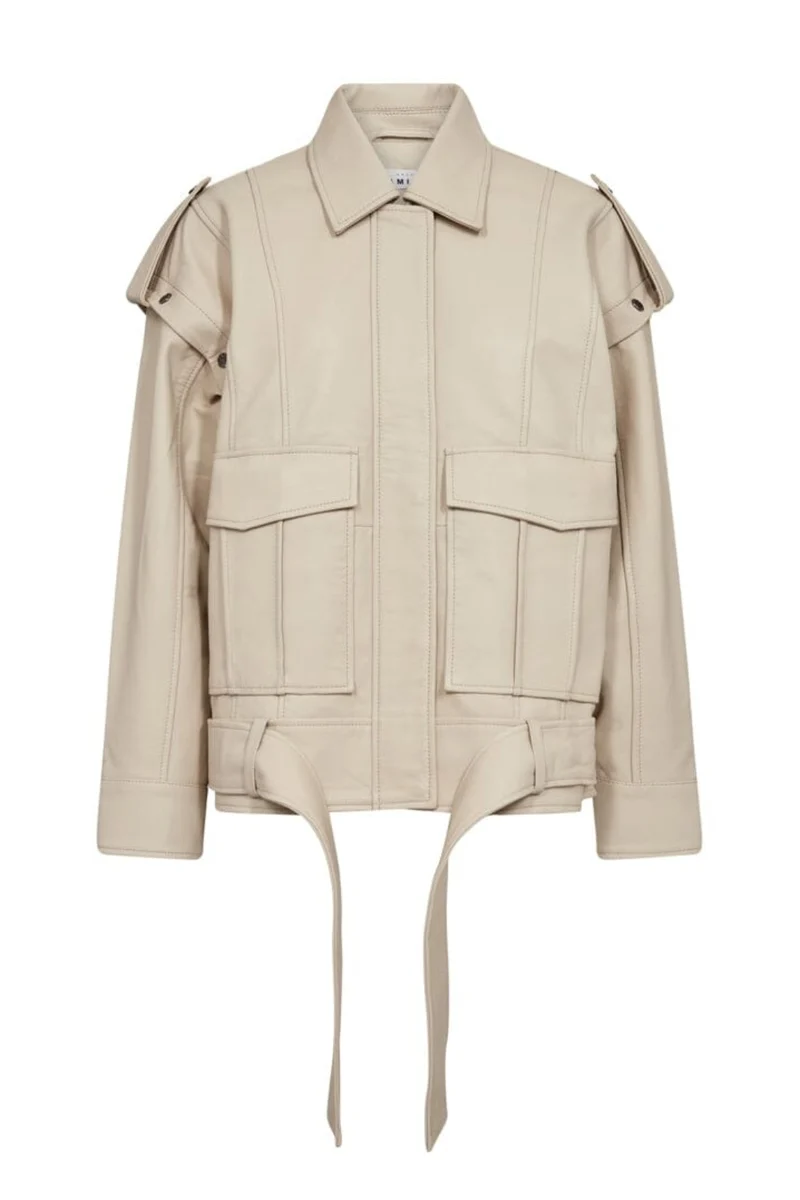 Haute L'Amitié - Luba Leather Jacket HL10473 - Pearl