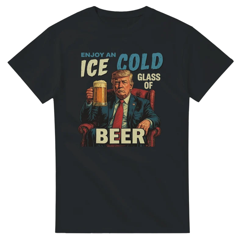 T-shirt Original – Enjoy an Ice Cold Glass of Beer