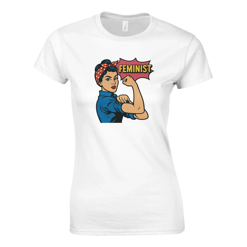 T-shirt Classic Dam – FEMINIST!