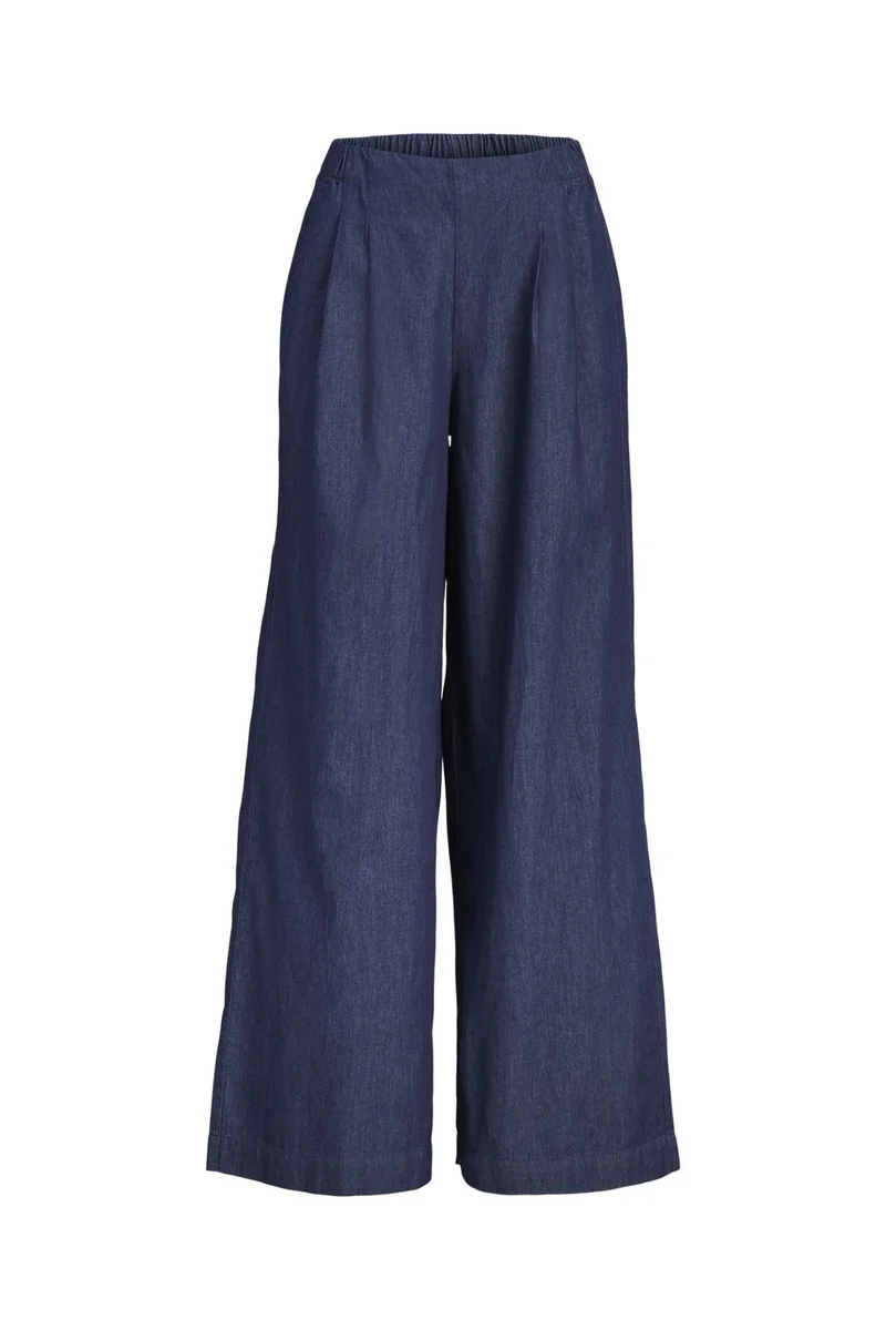 Jjxx - Jxdebby Chambrey Wide Pants - 4954871 Dark Blue Denim