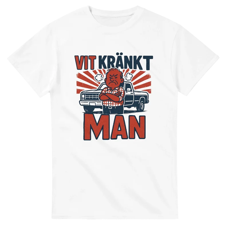 T-shirt Original – Vit Kränkt Man