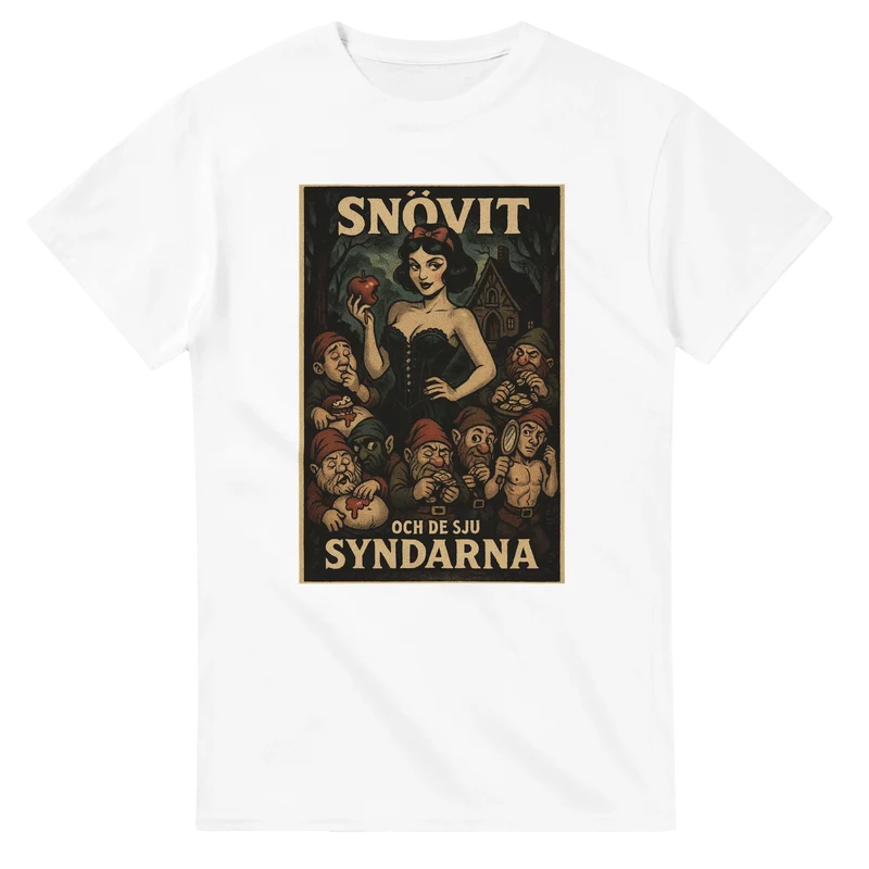 T-shirt - Snövit och de sju syndarna