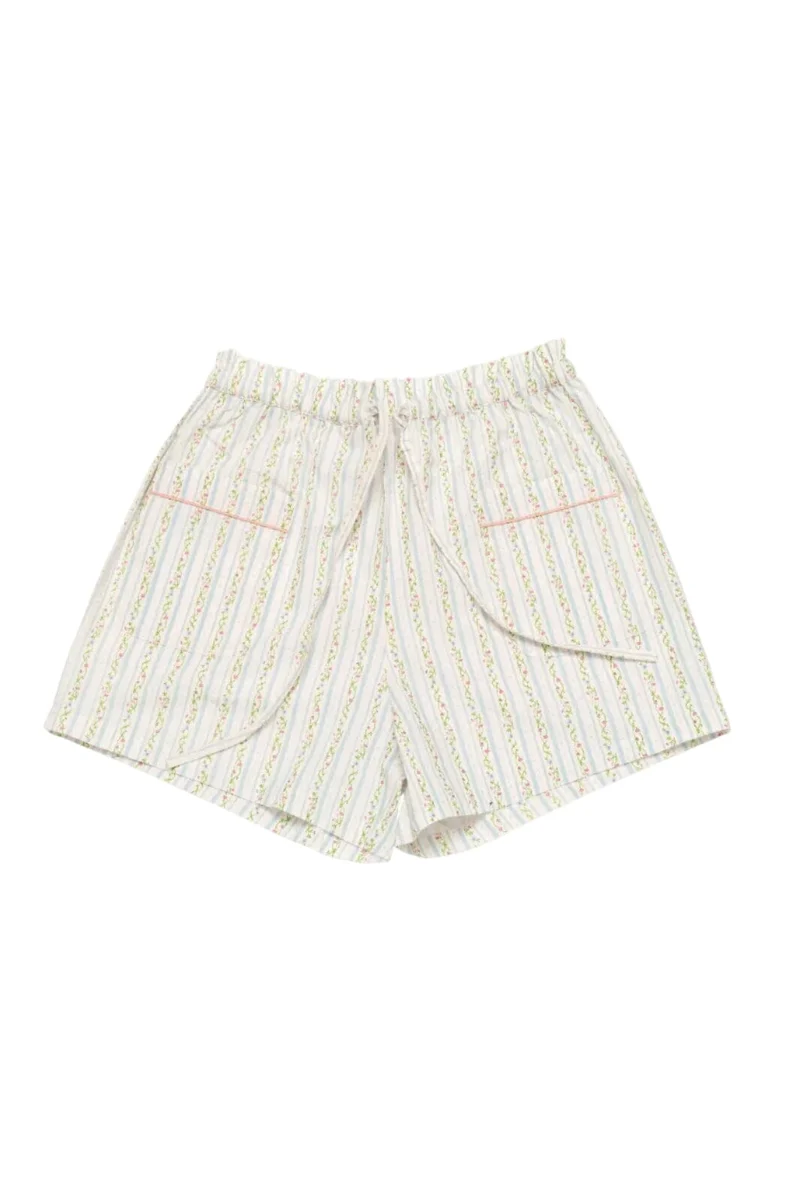 Maanesten - Sanha Shorts Summer Stripe Blue - 4128