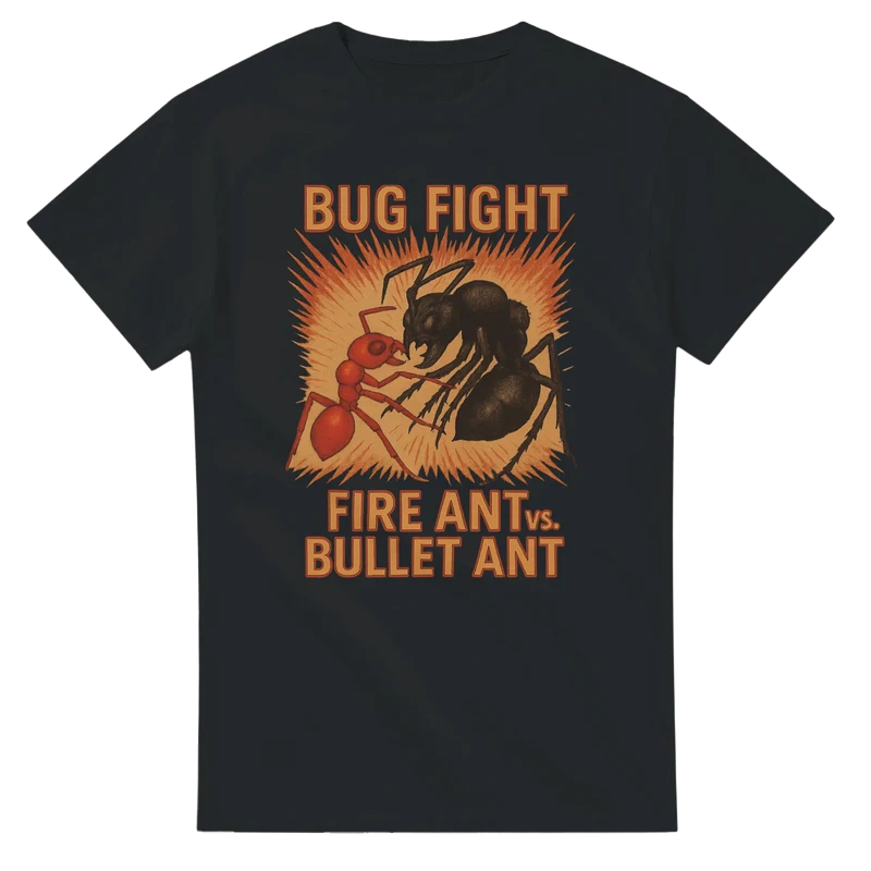 T-shirt – Bug Fight: Fire Ant vs. Bullet Ant