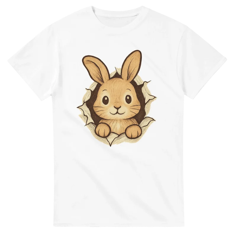T-shirt Original – Glada Kaninen (fram & bak)