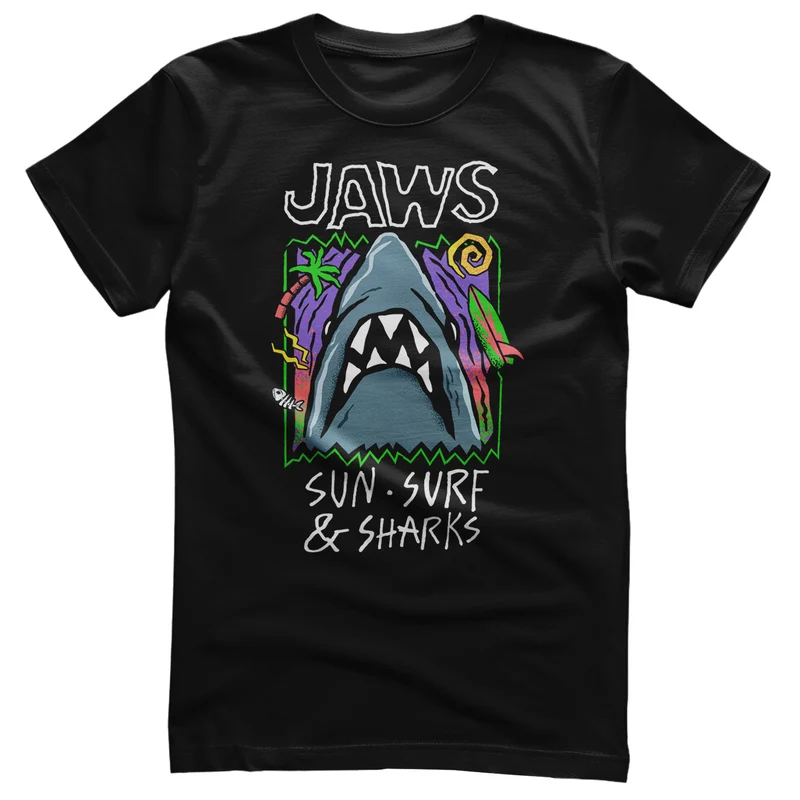 JAWS Sun Surf & Sharks T-Shirt