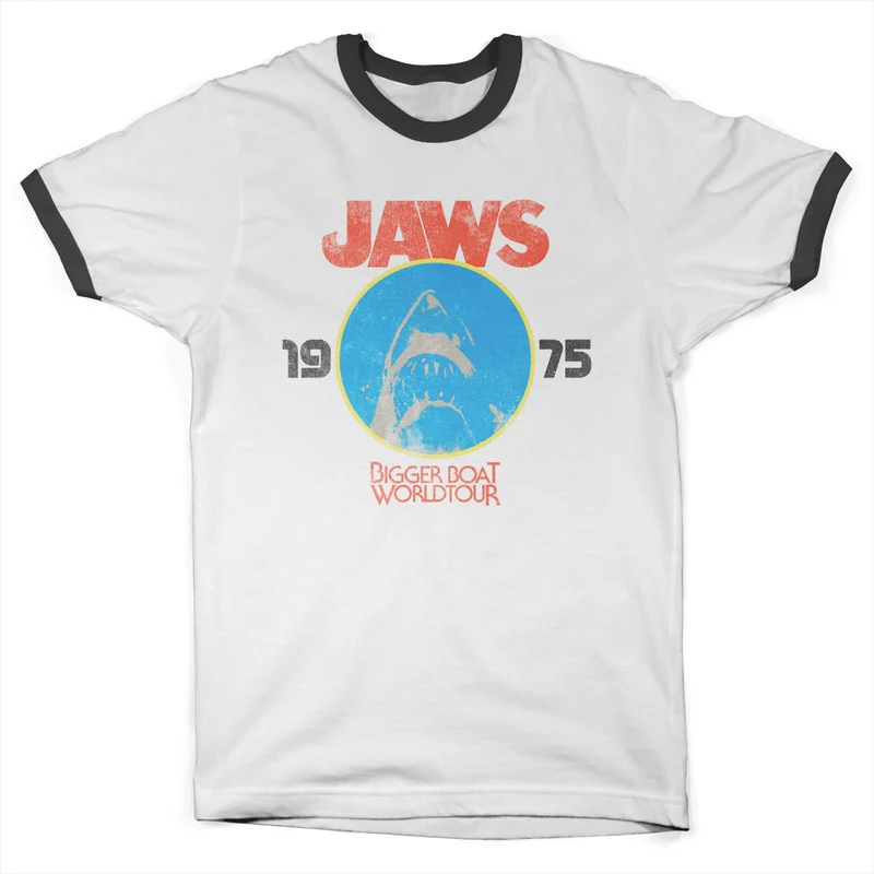 JAWS - Bigger Boat Tour Ringer Tee