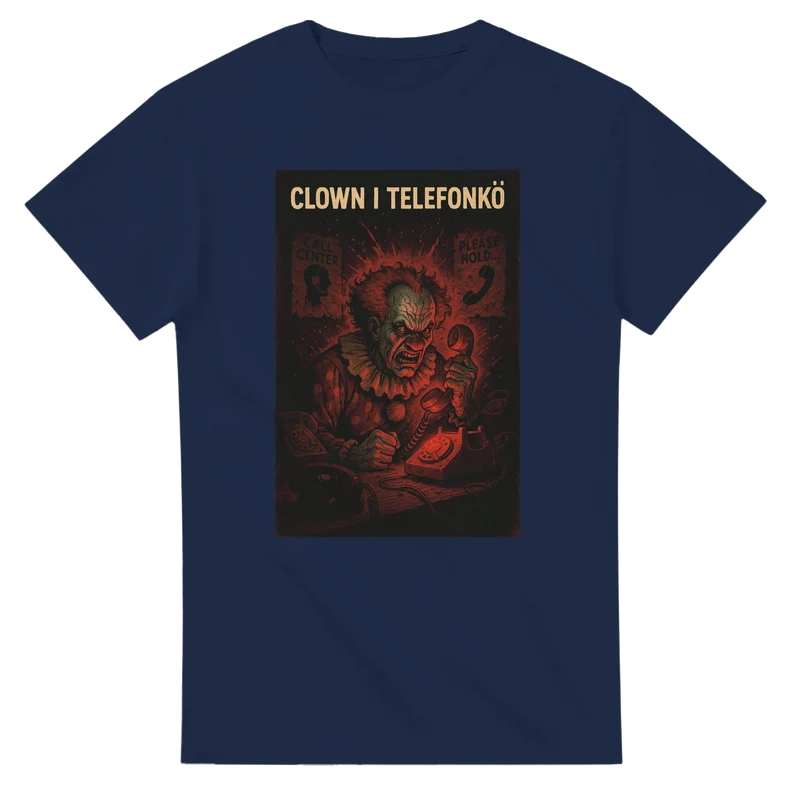 T-shirt - Clown i telefonkö