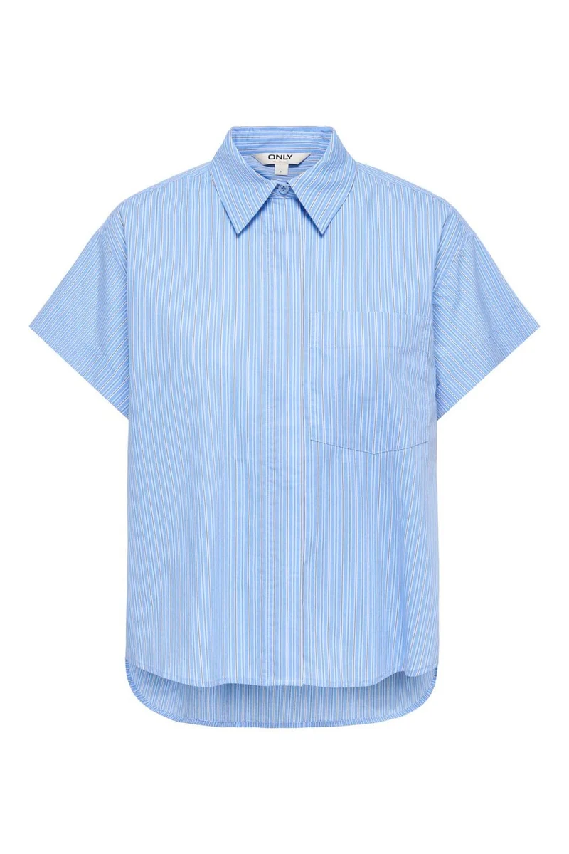 Only - Onlkeri S/S Fold Shirt - 5118365 Provence White