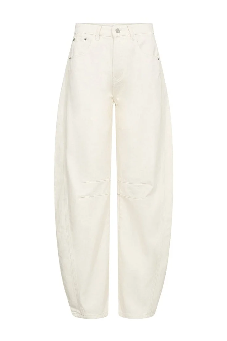 Haute L'Amitié - Drew Barrel Panel Tall Jeans HL10573 - White