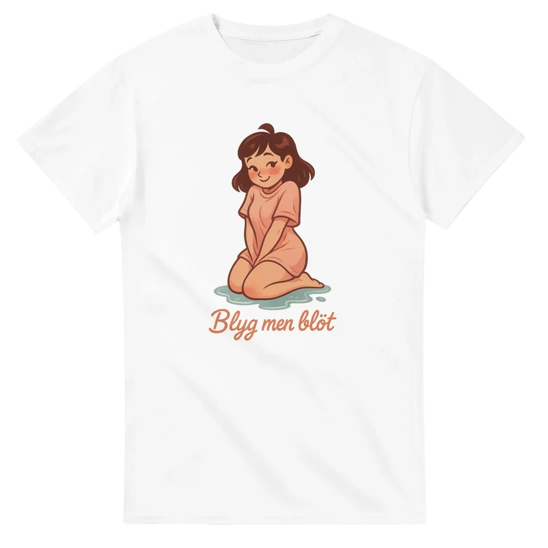 T-shirt - Blyg men blöt