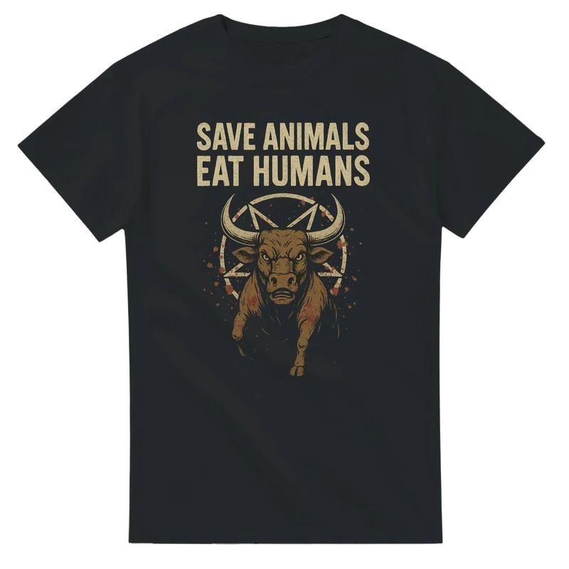 T-shirt Original – Save Animals, Eat Humans