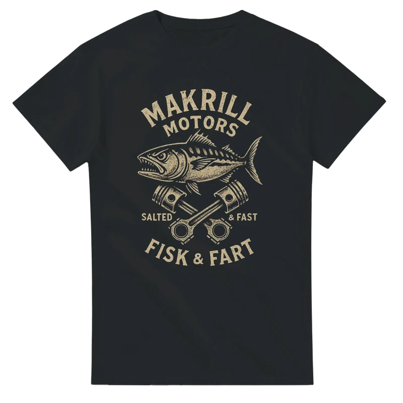 T-shirt Original – Makrill Motors: Fisk & Fart