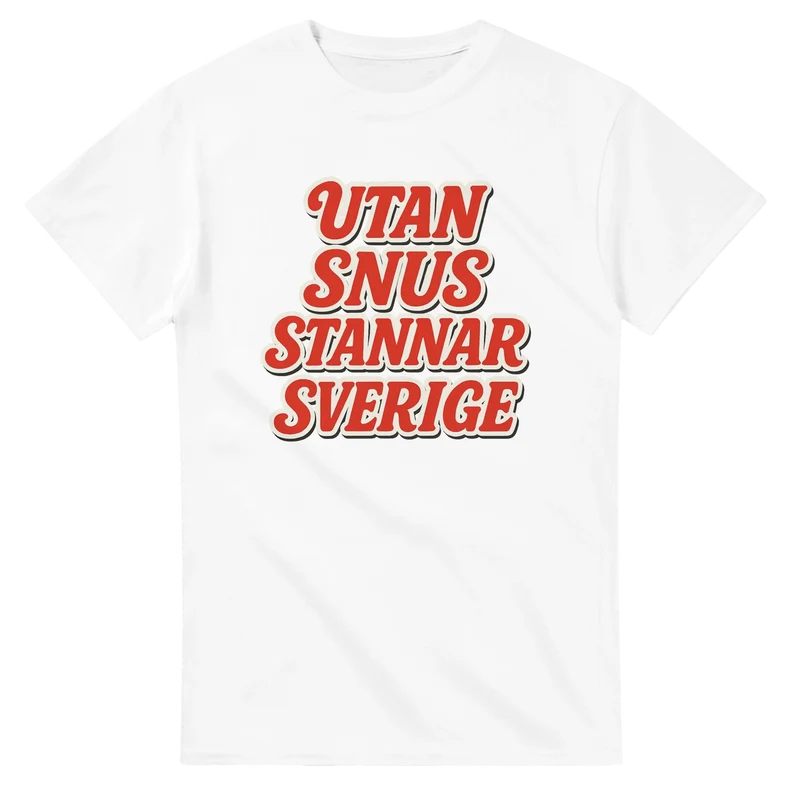 T-shirt - Utan snus stannar Sverige