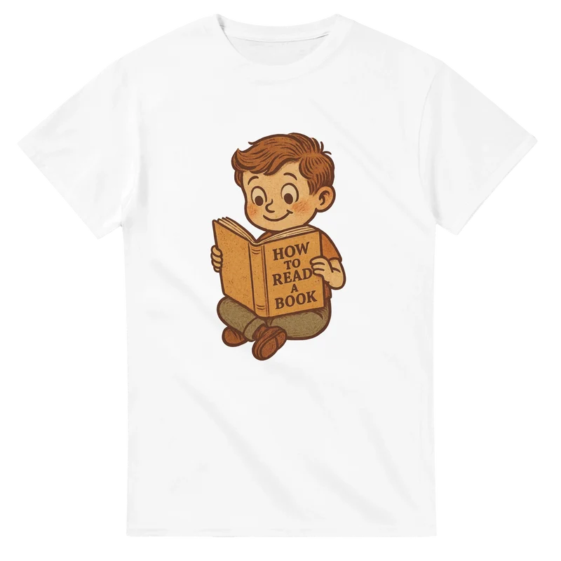T-shirt - How to read a book