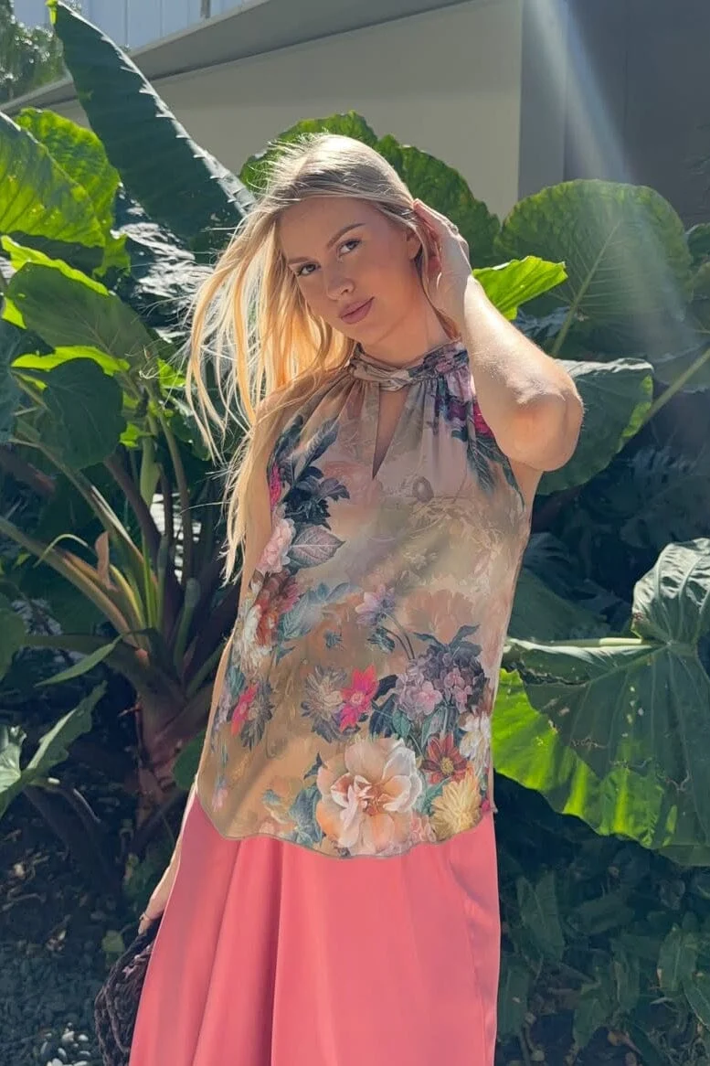 Karmamia - Ava Top 2382 - Gold Blossom