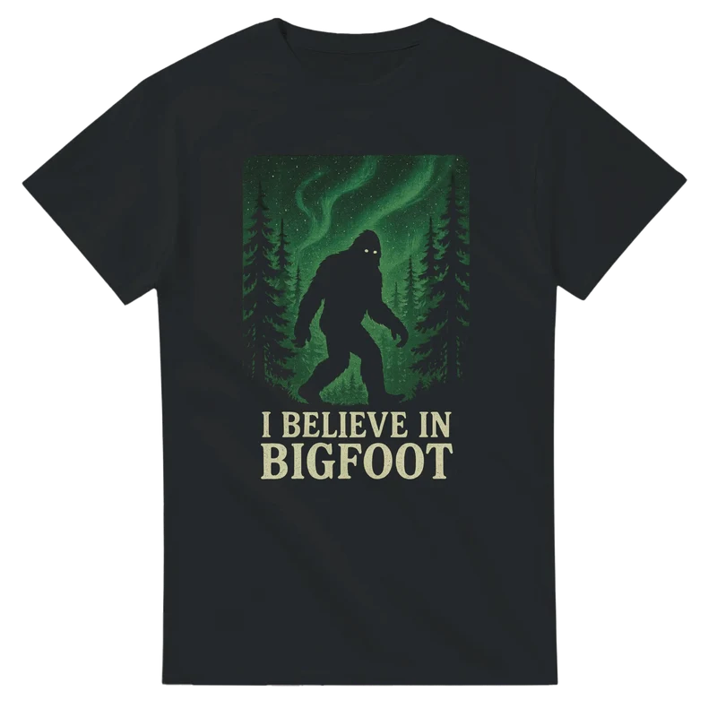 T-shirt Original – I Believe in Bigfoot