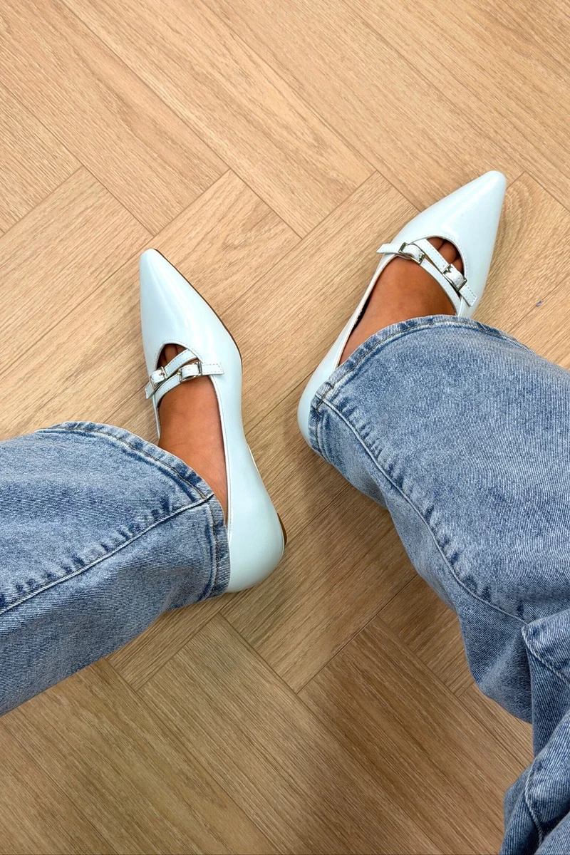 Bloom - Galanthus Ballet Flats - Sky Blue