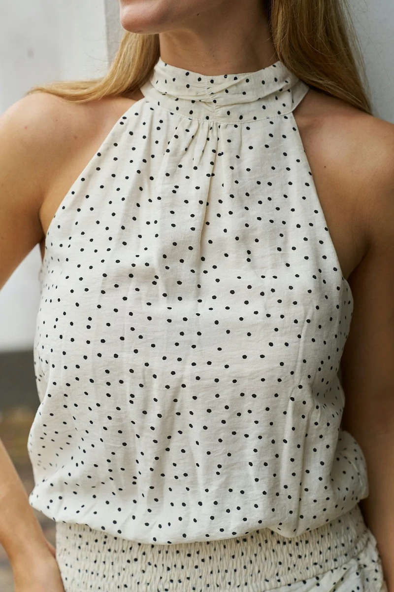 Neo Noir - Jos Mini Dot Top 168989 - 121 - Off White