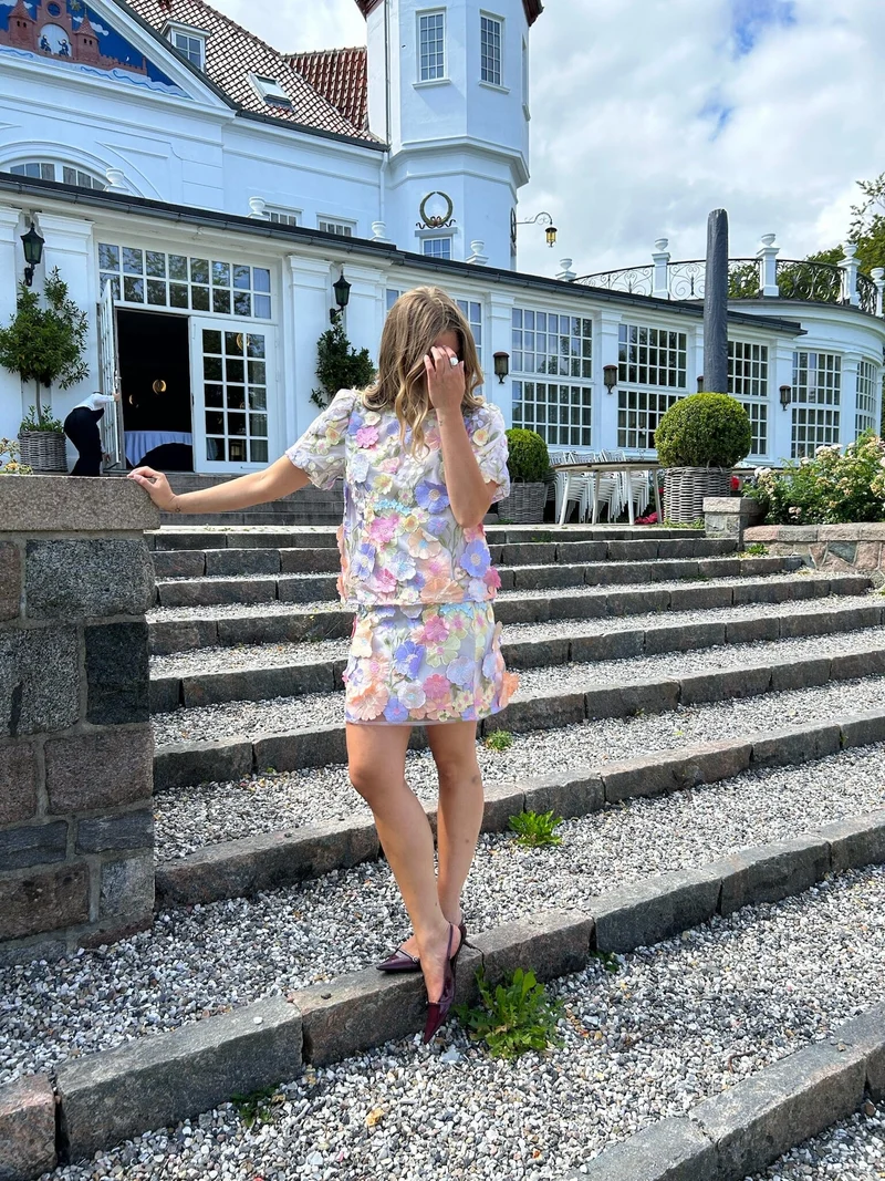 YAS - Yasflowering Skirt - 4886954 Lavendula Pastel Flowers