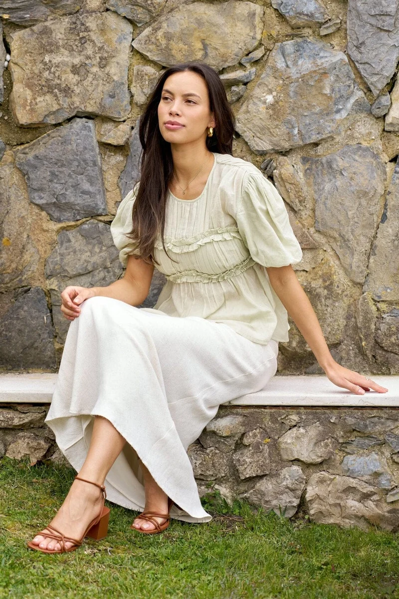Neo Noir - Kiril S Voile Blouse 166388 - 236 - Pistachio