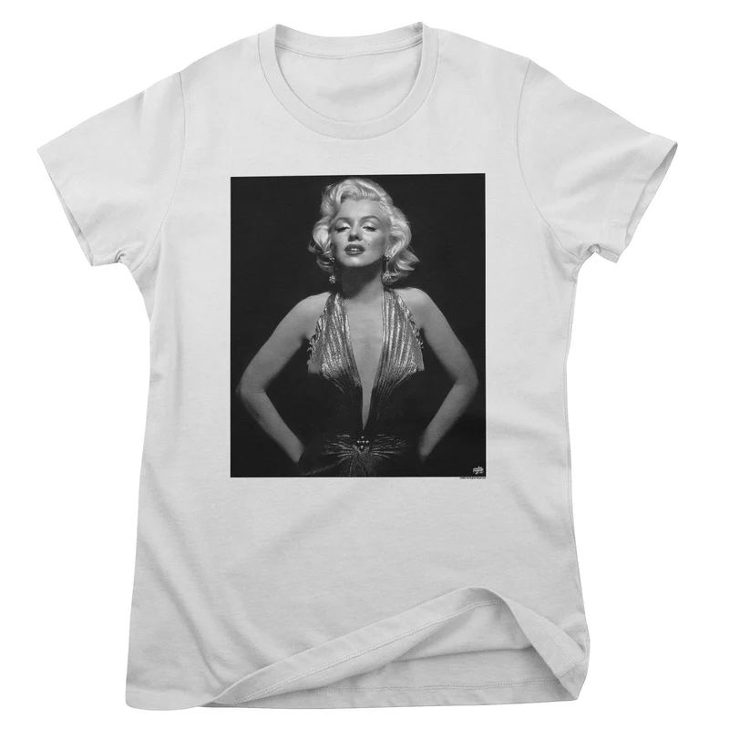 Marilyn Monroe - Fancy Low Cut Portrait Girly Tee