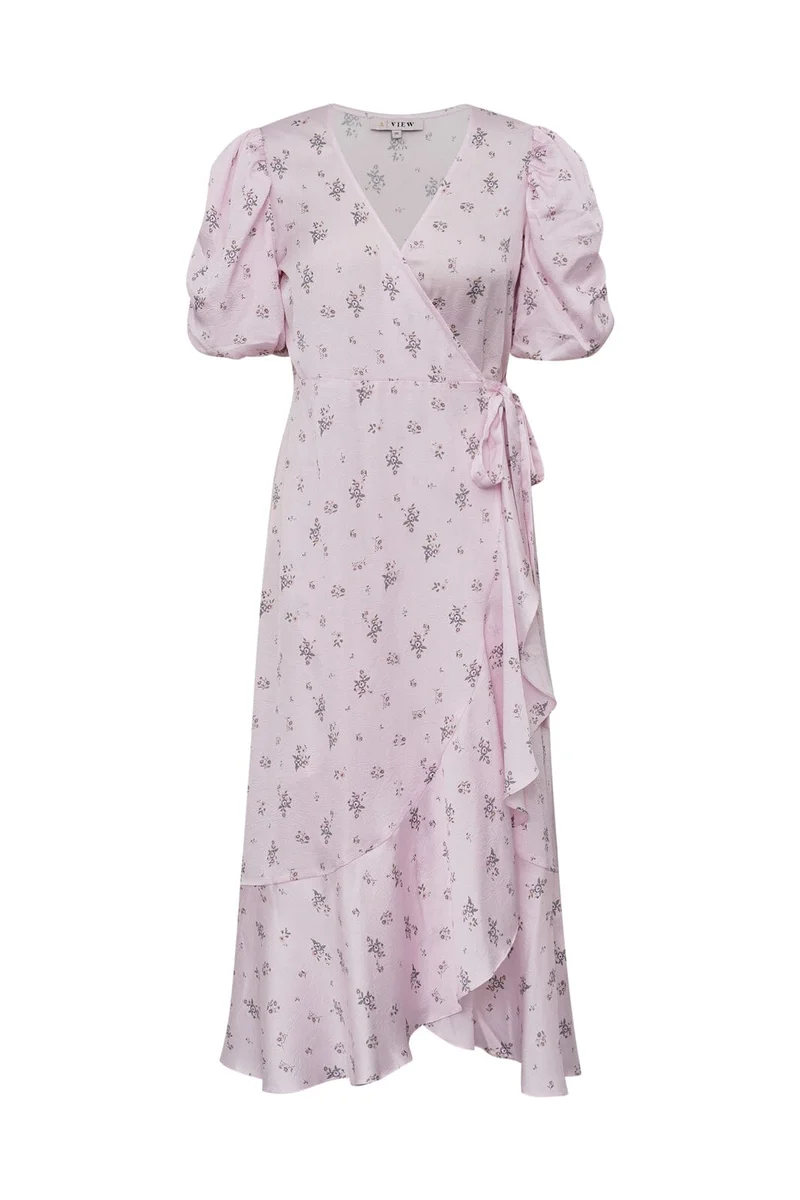 A-View - Sinda Flower Dress AV8210 - 208 - Rose/Green