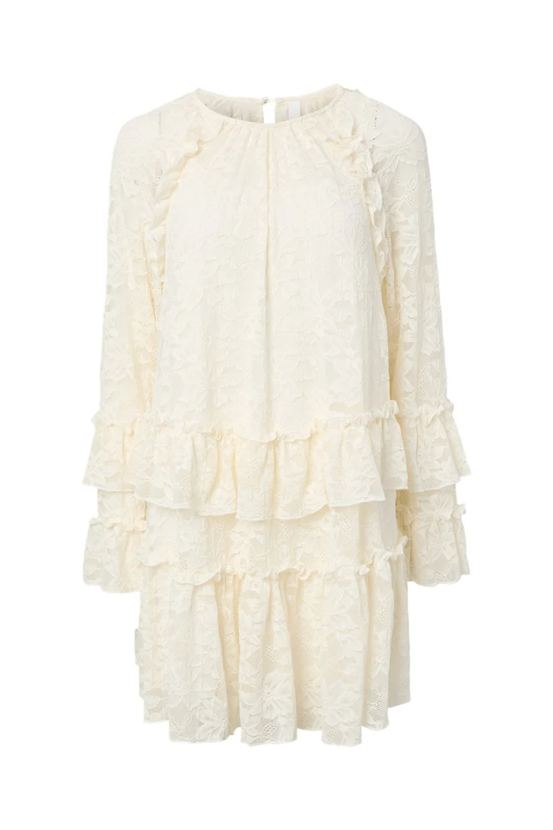 YAS - Yastukka Ls Dress Fest - 5017167 Pristine