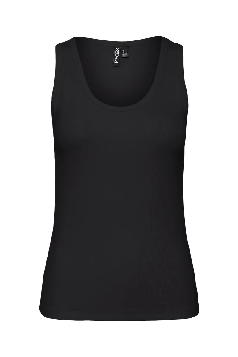 Pieces - Pcmay Tank Top - 4640357 Black