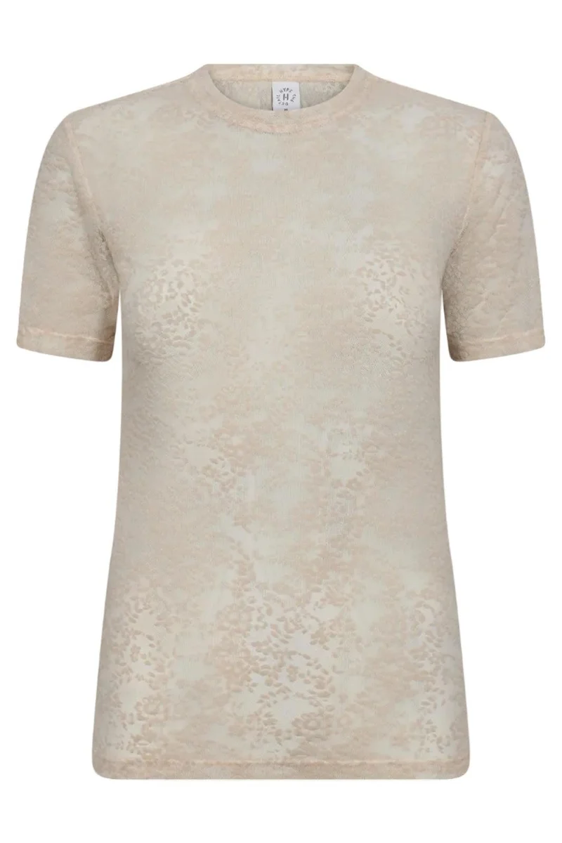 Hype The Detail - Lace Tee, Slim 852-2 - 3 - Powder