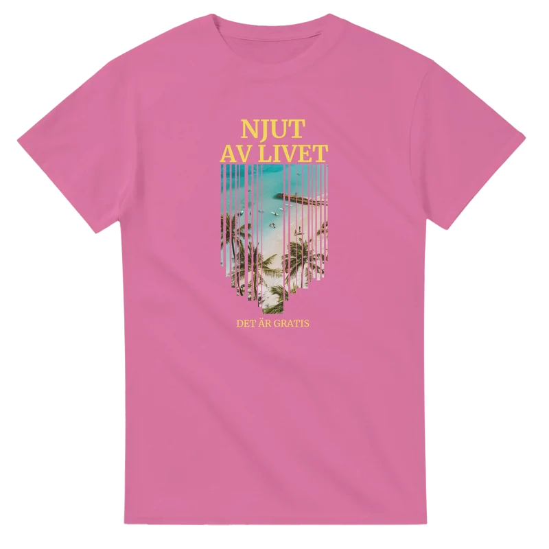 T-shirt Original - Njut av livet, det är gratis