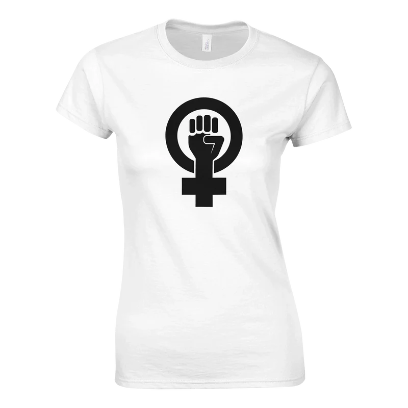 T-shirt Dam Classic - Feminist Black