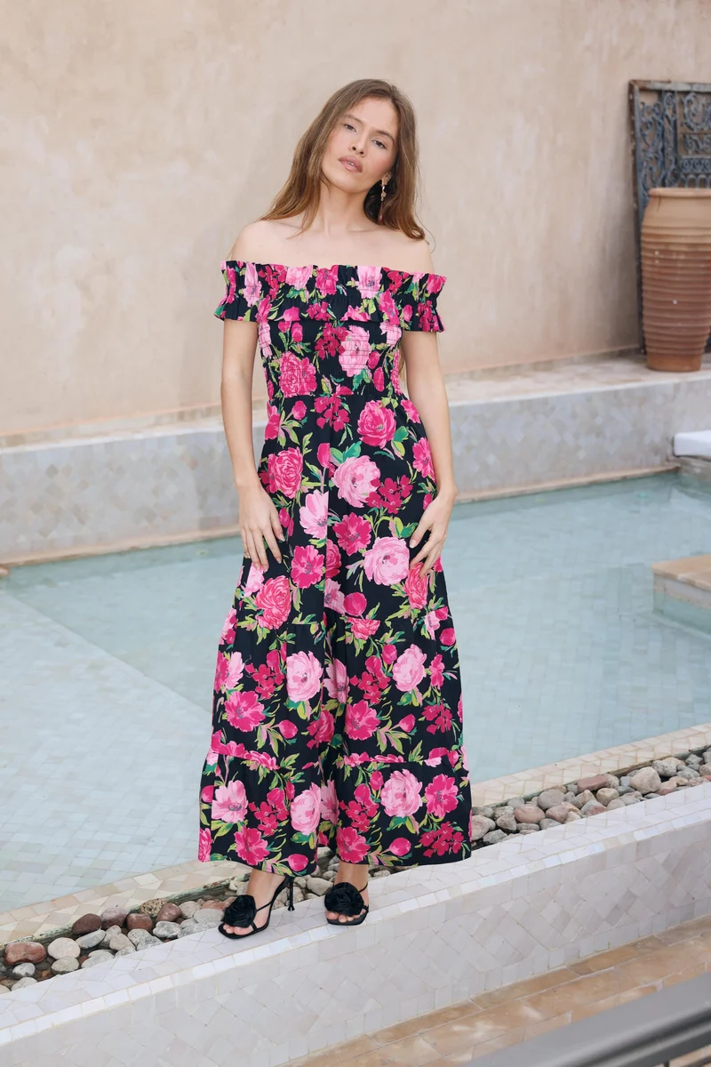 Cras - Capri Dress C672 - Floral Romance