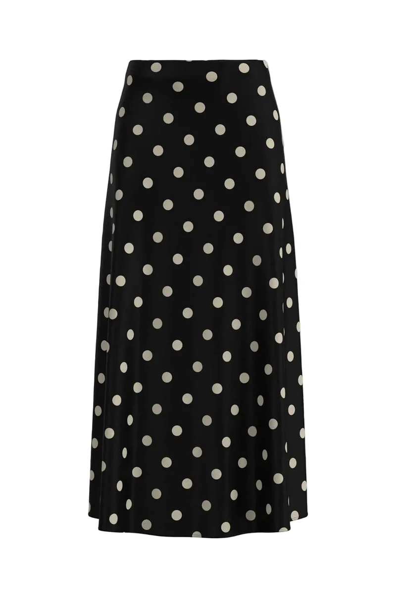 JDY - Jdyaya Life Maxi Skirt - 5064921 Chocolate Torte Whitecap Gray Dot