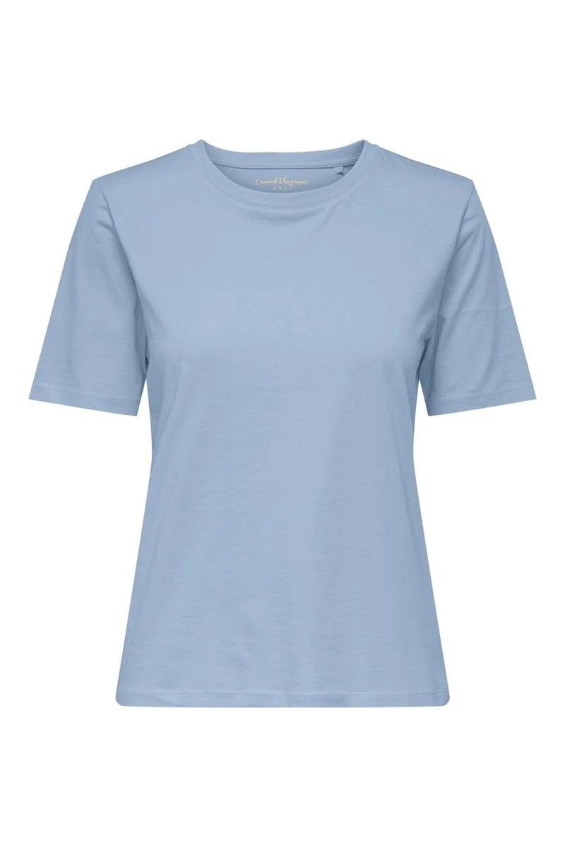 Only - Onlhappy S/S O-Neck Tee Pr - 5065232 Cashmere Blue